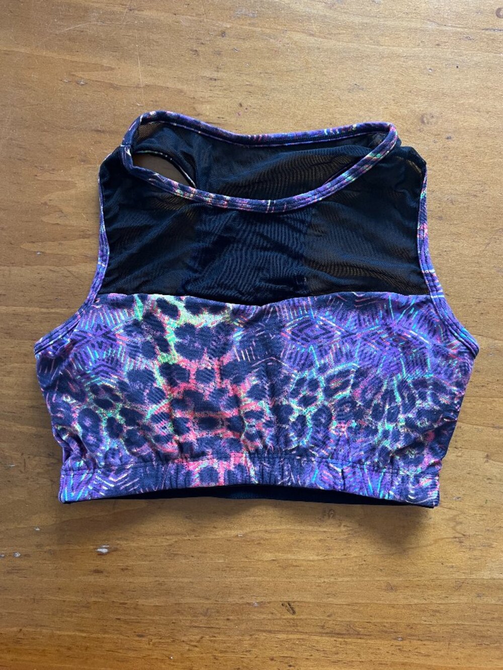 Equilibrium Activewear Multicolor Mesh Racerback Sports Bra Size M Brazil